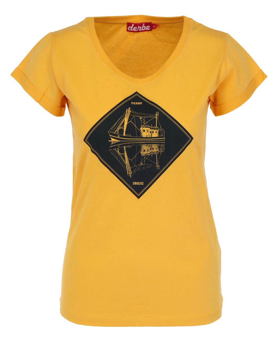 DERBE HAMBURG W-03-TS-SCHIPP Damen T-Shirt - Derbe Hamburg - SAGATOO - 4251634743979