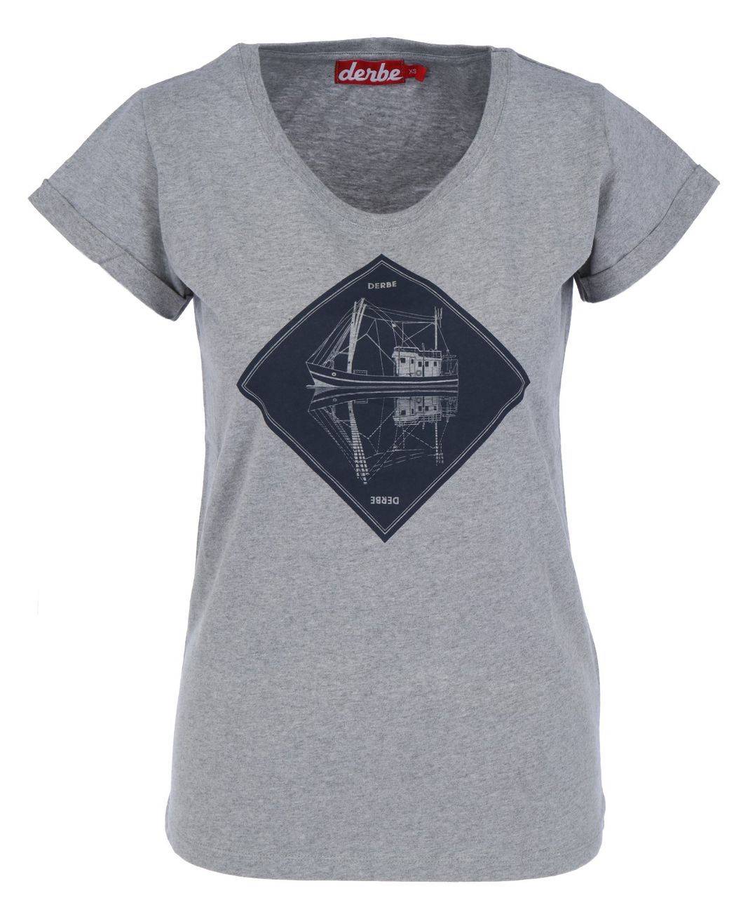 DERBE HAMBURG W-03-TS-SCHIPP Damen T-Shirt - Derbe Hamburg - SAGATOO - 4251634744013