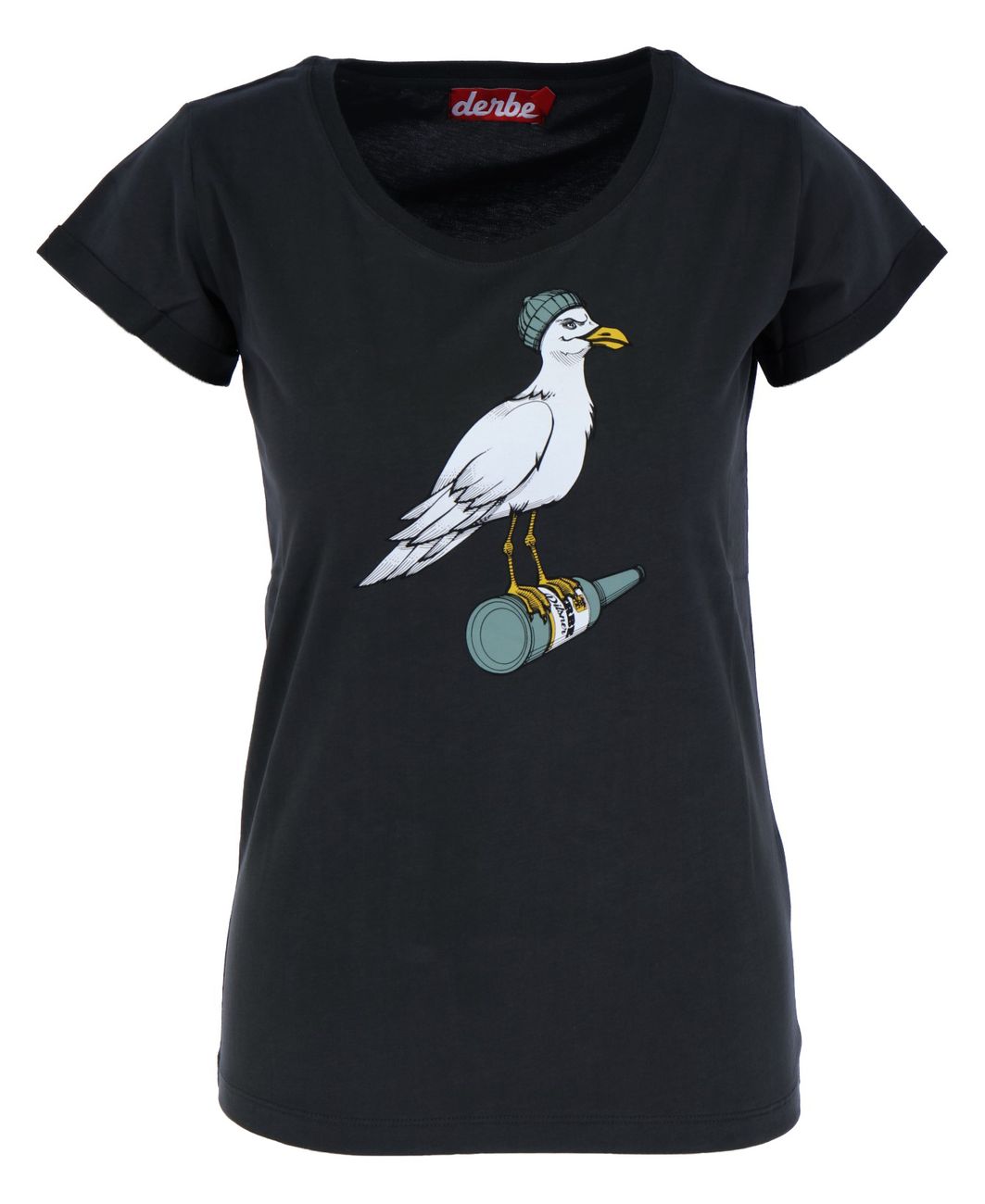 DERBE HAMBURG W-03-TS-STURMMÖWE Damen T-Shirt - Derbe Hamburg - SAGATOO -