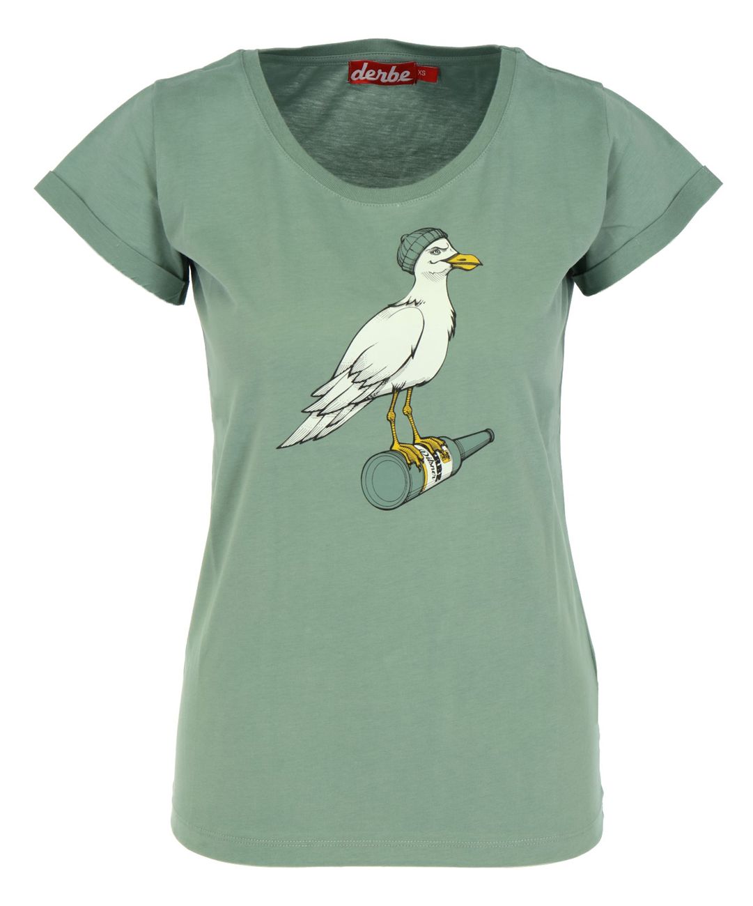 DERBE HAMBURG W-03-TS-STURMMÖWE Damen T-Shirt - Derbe Hamburg - SAGATOO -