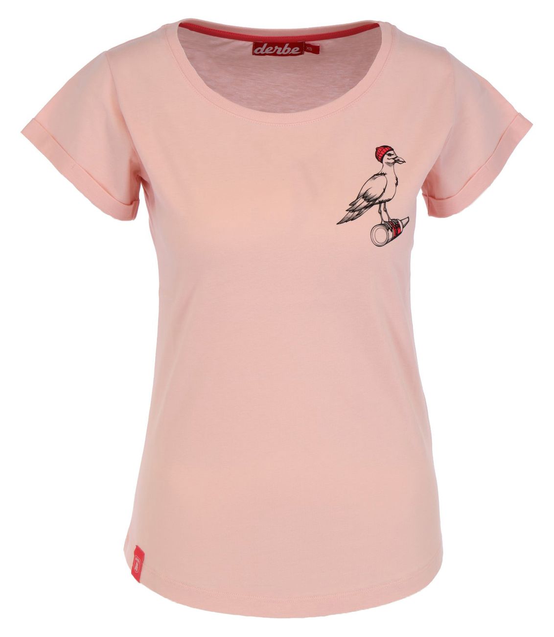 DERBE HAMBURG W-03-TS-STURMMÖWE MONO Damen T-Shirt - Derbe Hamburg - SAGATOO - 4251634751172