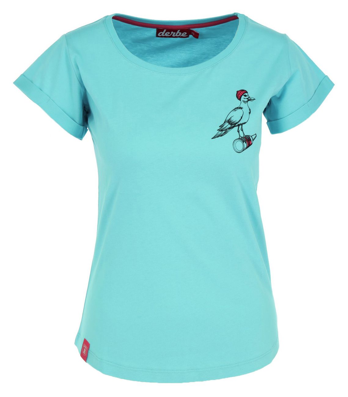 DERBE HAMBURG W-03-TS-STURMMÖWE MONO Damen T-Shirt - Derbe Hamburg - SAGATOO - 4251634751172