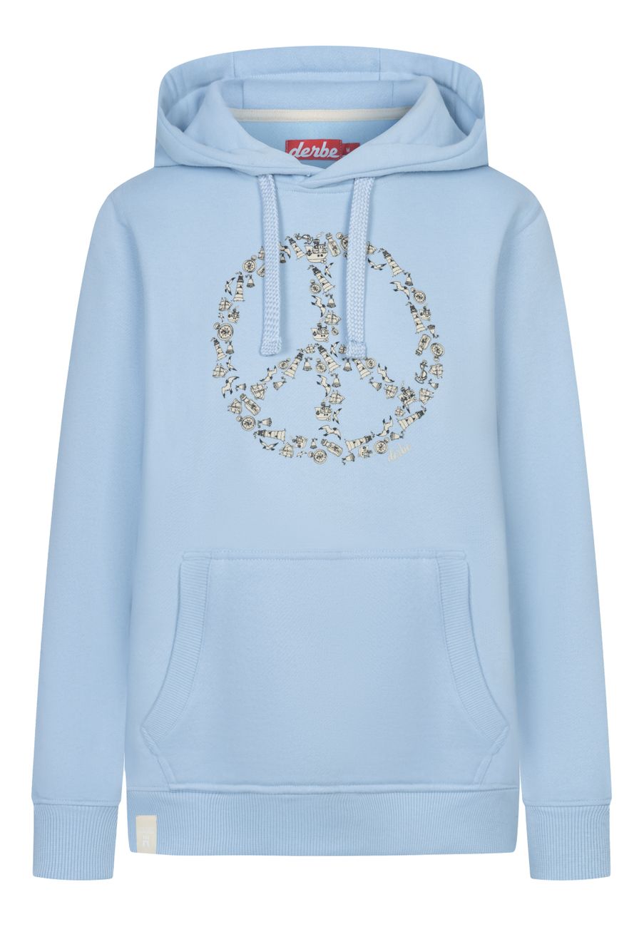 DERBE HAMBURG W-05-HD-PEACE Damen Kapuzenpullover - Derbe Hamburg - SAGATOO - 4251634775208