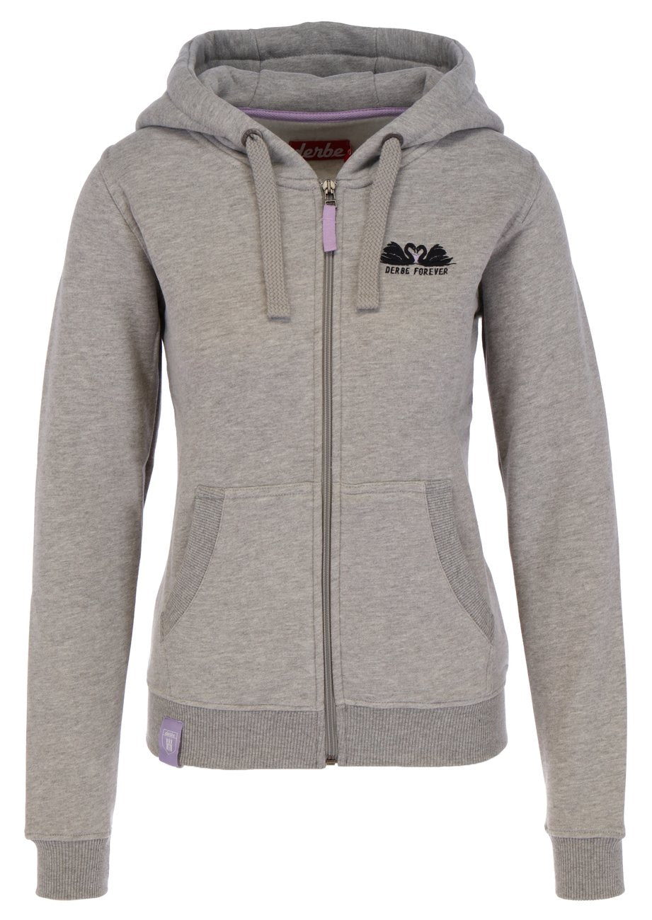 DERBE HAMBURG W-05-ZHD SCHWANENLIEBE Damen Zip-Sweatshirt - Derbe Hamburg - SAGATOO - 4251634761324