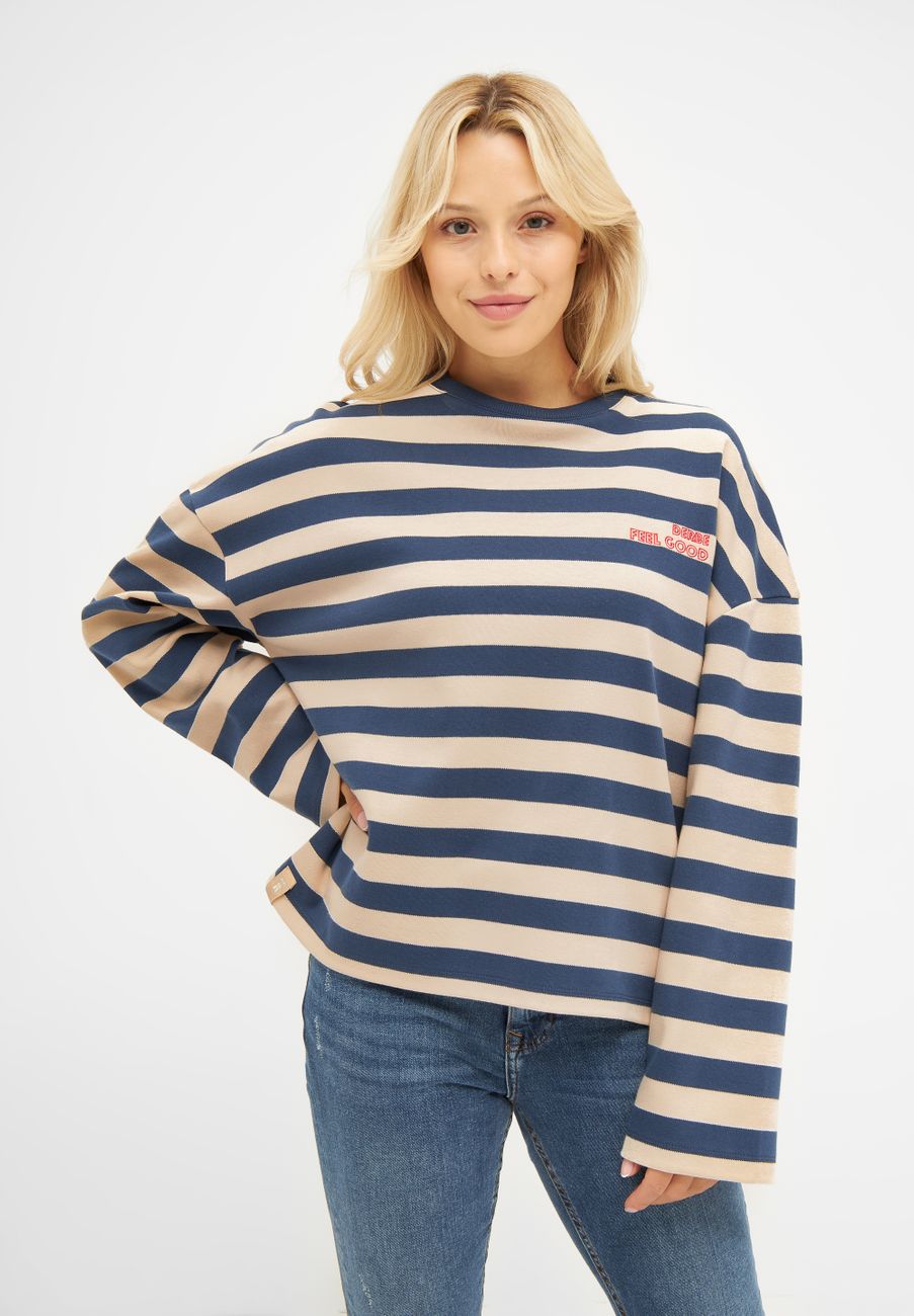 DEREB HAMBURG W-03-LS-FEEL GOOD Damen Sweatshirt - Derbe Hamburg - SAGATOO - 4251634775833