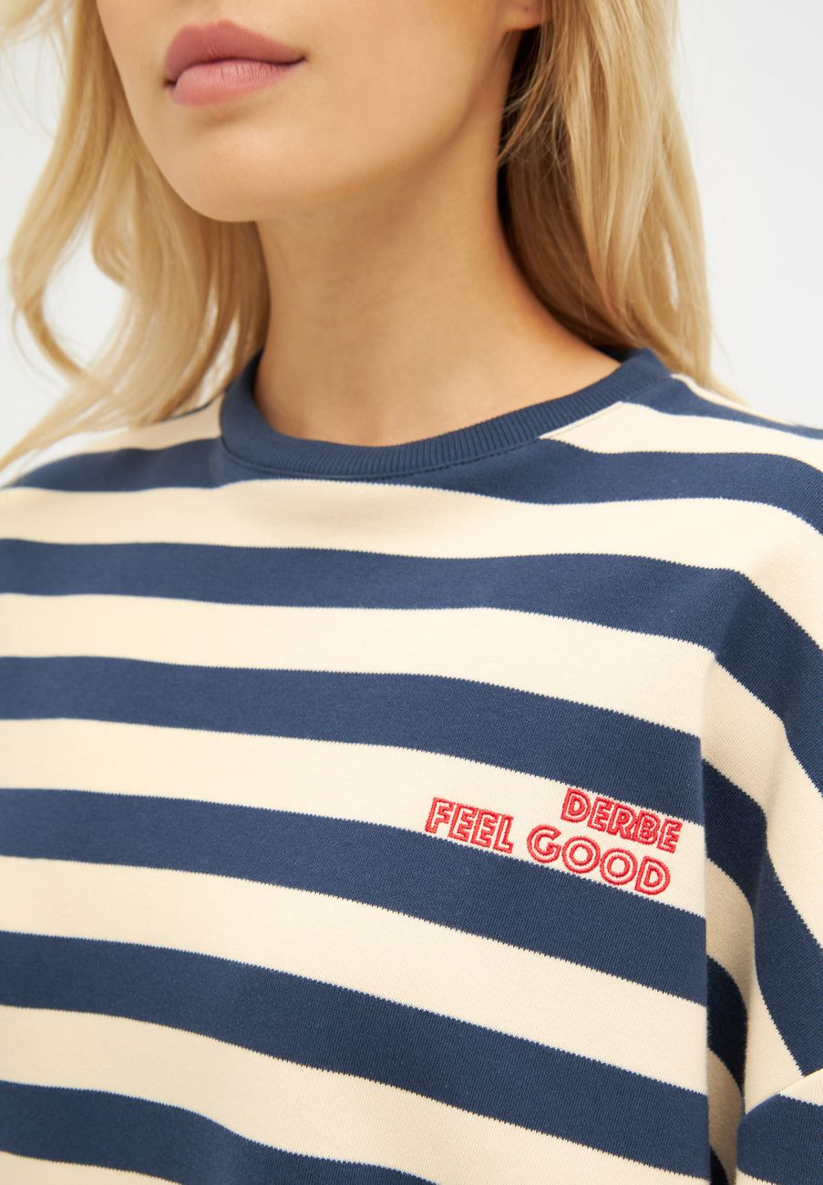 DEREB HAMBURG W-03-LS-FEEL GOOD Damen Sweatshirt - Derbe Hamburg - SAGATOO - 4251634775833