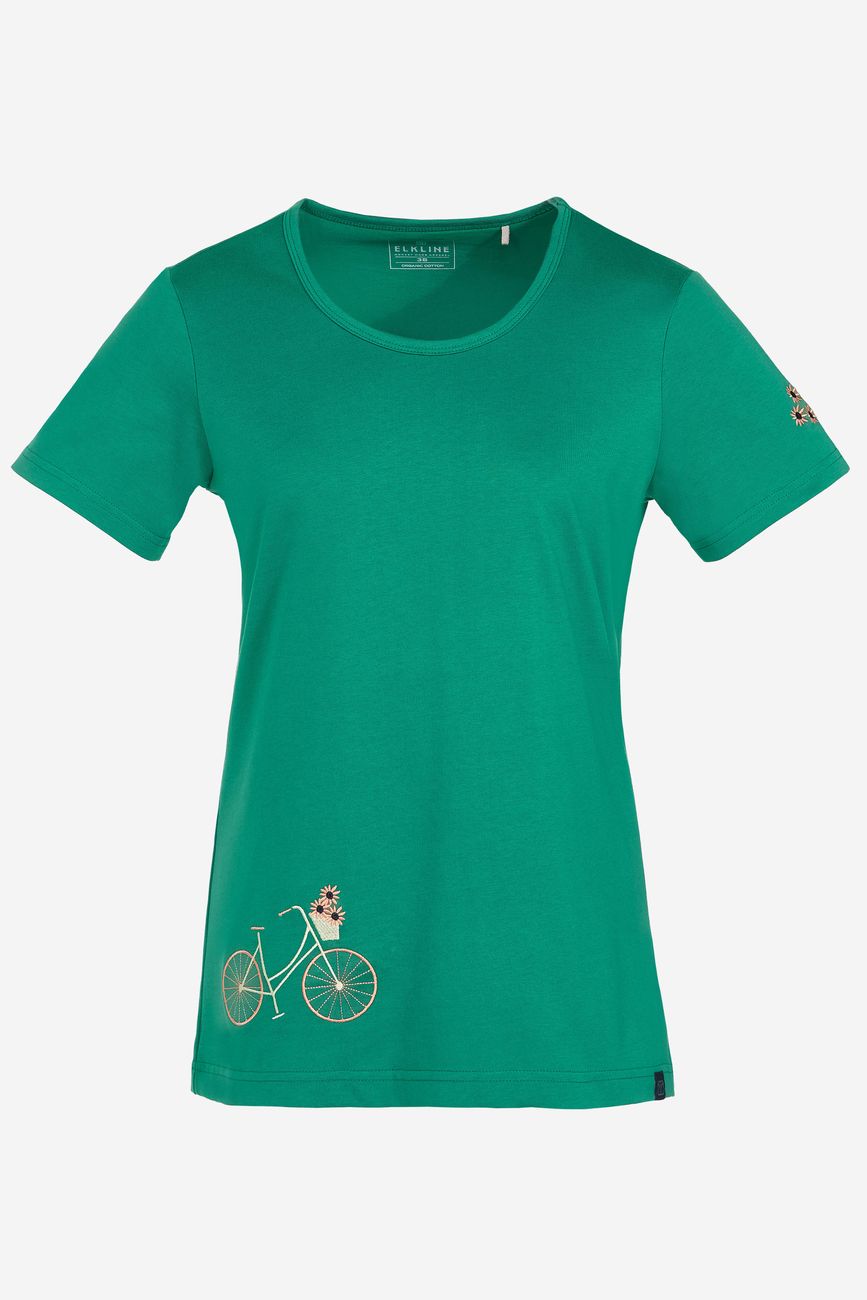 ELKLINE FLOWER BIKE Damen T-Shirt Bio-Baumwolle - Elkline - SAGATOO - 4051533689480