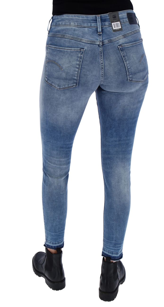 G-STAR RAW DENIM 3301 MID SKINNY RP ANKLE Damen Jeans vintage beryl blue - G-Star Raw Denim - SAGATOO - 8719771055677