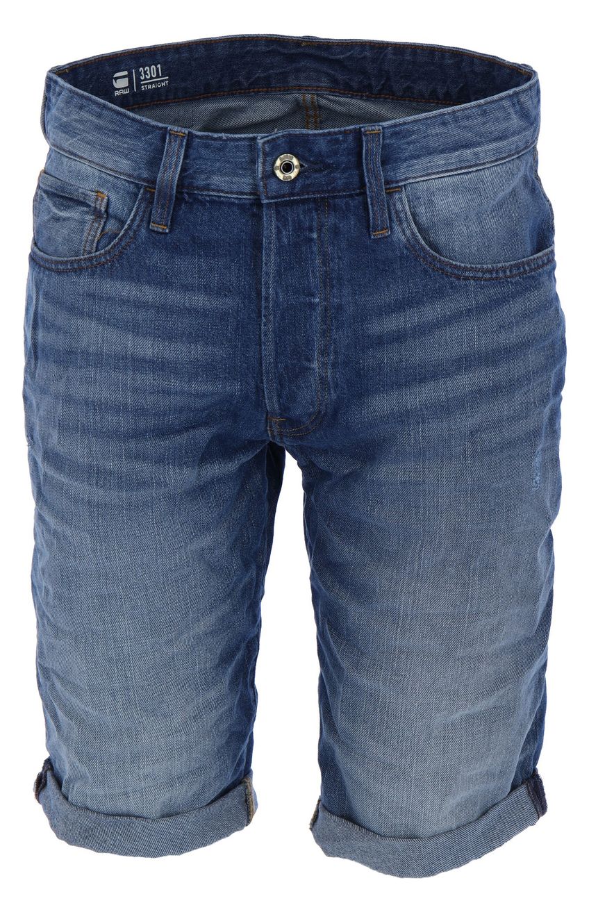 G-STAR RAW DENIM 3301 SHORT Herren Jeans Shorts - G-Star Raw Denim - SAGATOO - 8719368710156