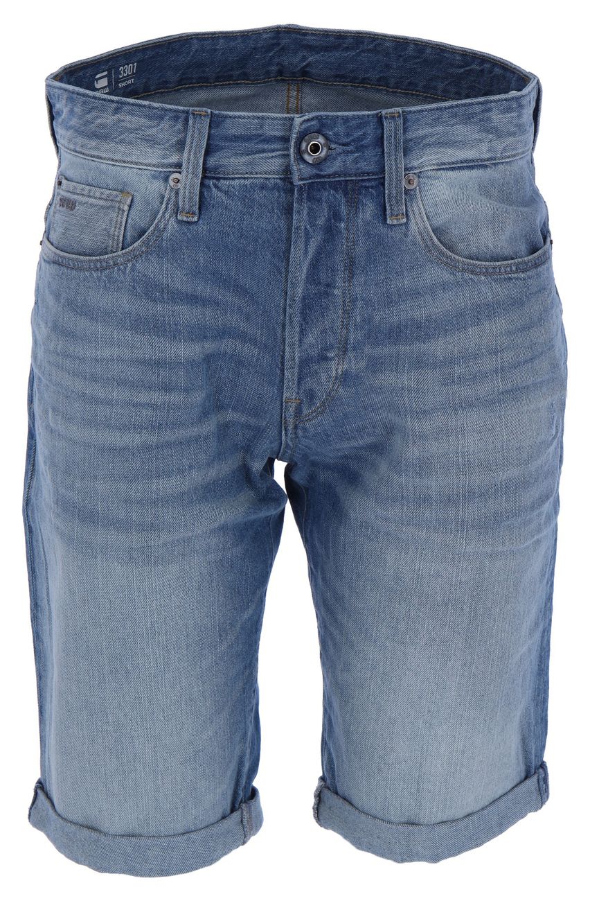 G-STAR RAW DENIM 3301 SHORT Herren Jeans Shorts - G-Star Raw Denim - SAGATOO - 8719368710279