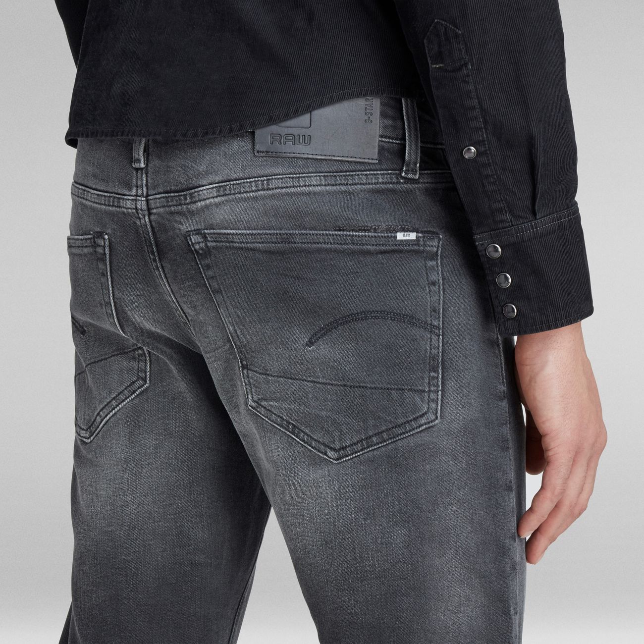 G-STAR RAW DENIM 3301 SLIM antic charcoal Herren Jeans - G-Star Raw Denim - SAGATOO - 8719768081603