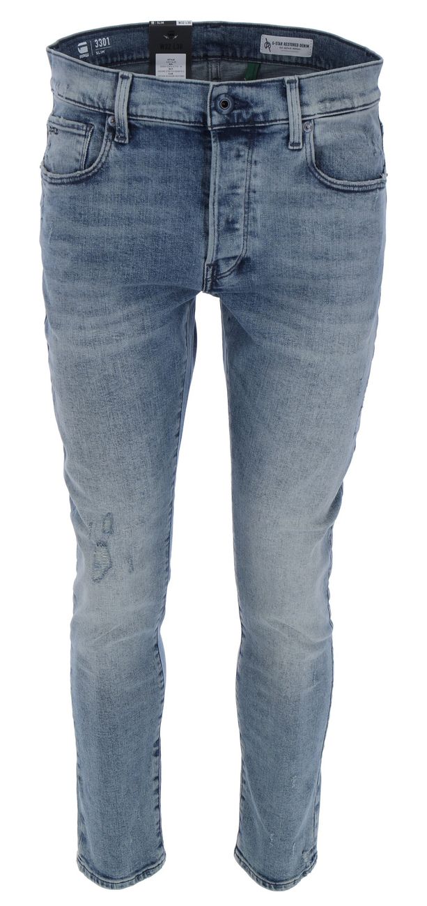 G-STAR RAW DENIM 3301 SLIM Herren Jeans - G-Star Raw Denim - SAGATOO - 8719772495038