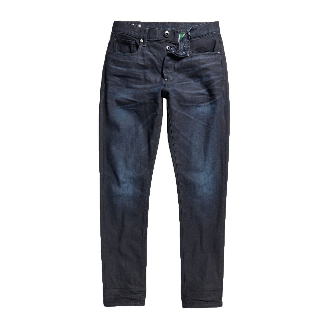 G-STAR RAW DENIM 3301 SLIM WORN IN NAVAL BLUE Herren Jeans - G-Star Raw Denim - SAGATOO - 8720346837048