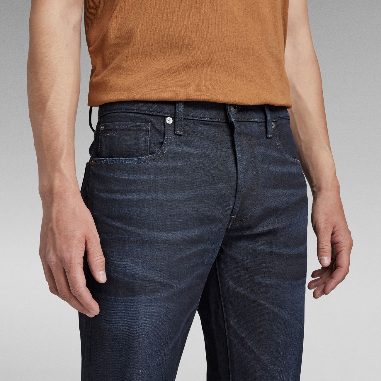 G-STAR RAW DENIM 3301 SLIM WORN IN NAVAL BLUE Herren Jeans - G-Star Raw Denim - SAGATOO - 8720346837048