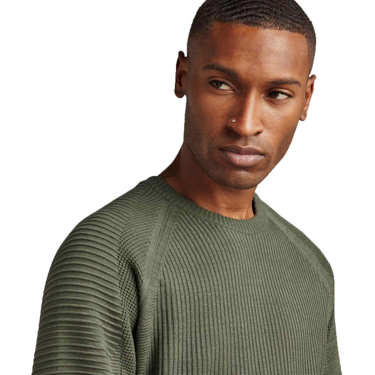 G-STAR RAW DENIM 3D BIKER R KNITTED Herren Pullover - G-Star Raw Denim - SAGATOO - 8720346612195