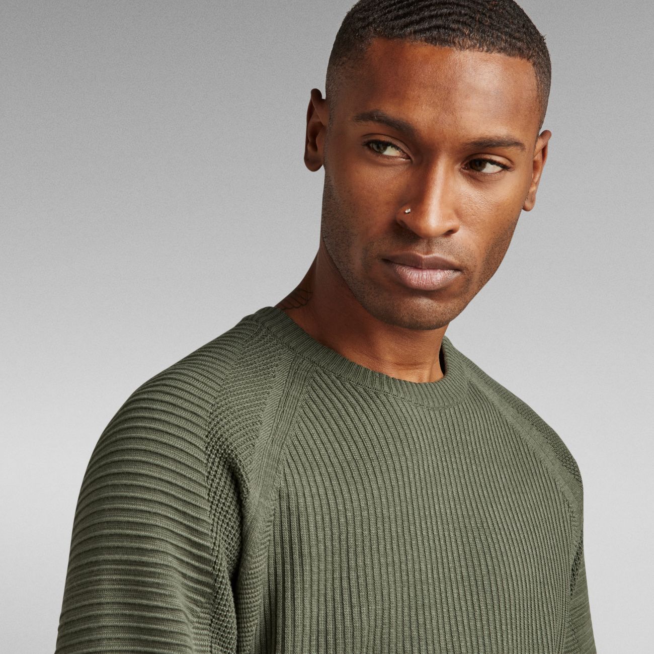 G-STAR RAW DENIM 3D BIKER R KNITTED Herren Pullover - G-Star Raw Denim - SAGATOO - 8720346612195