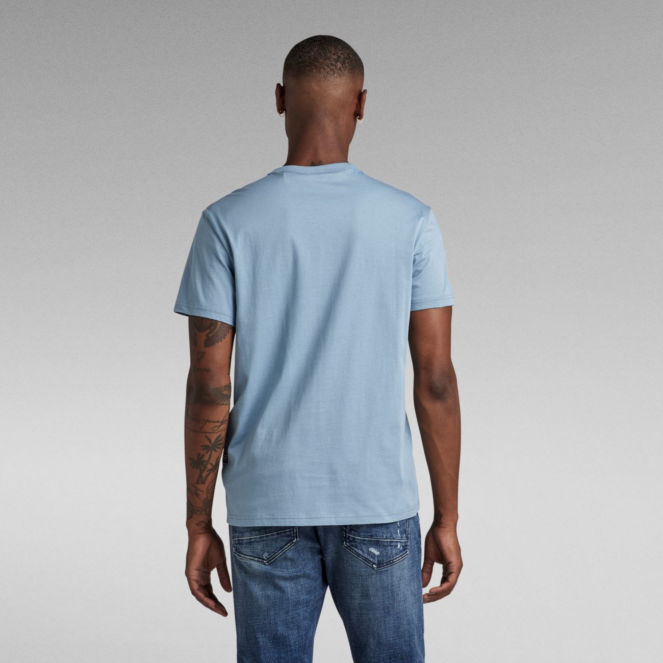 G-STAR RAW DENIM APPLIQUE MULTI TECHNIQUE R T Herren T-Shirt - G-Star Raw Denim - SAGATOO - 8720347225578