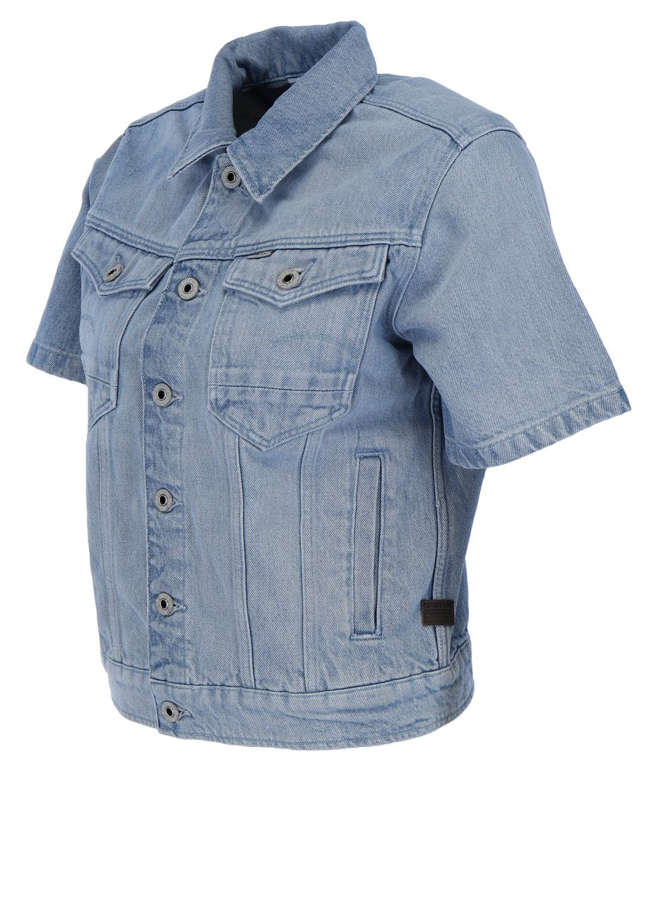G-STAR RAW DENIM ARC JACKET SHORT SLEEVE Damen Jeans Weste - G-Star Raw Denim - SAGATOO - 8720346162683