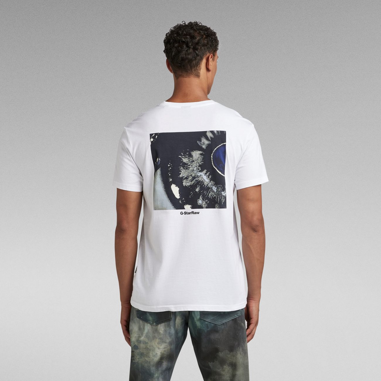 G-STAR RAW DENIM BACK PHOTO PRINT R T Herren T-Shirt - G-Star Raw Denim - SAGATOO - 8720347474150