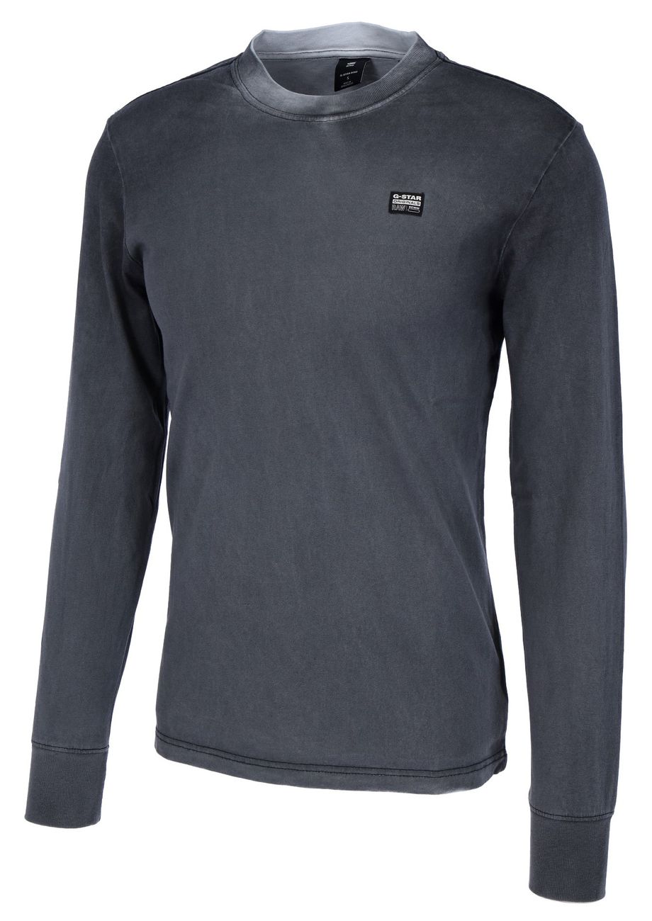 G-STAR RAW DENIM BACK SPRAY R T L/S Herren Longsleeve - G-Star Raw Denim - SAGATOO - 8719772554094