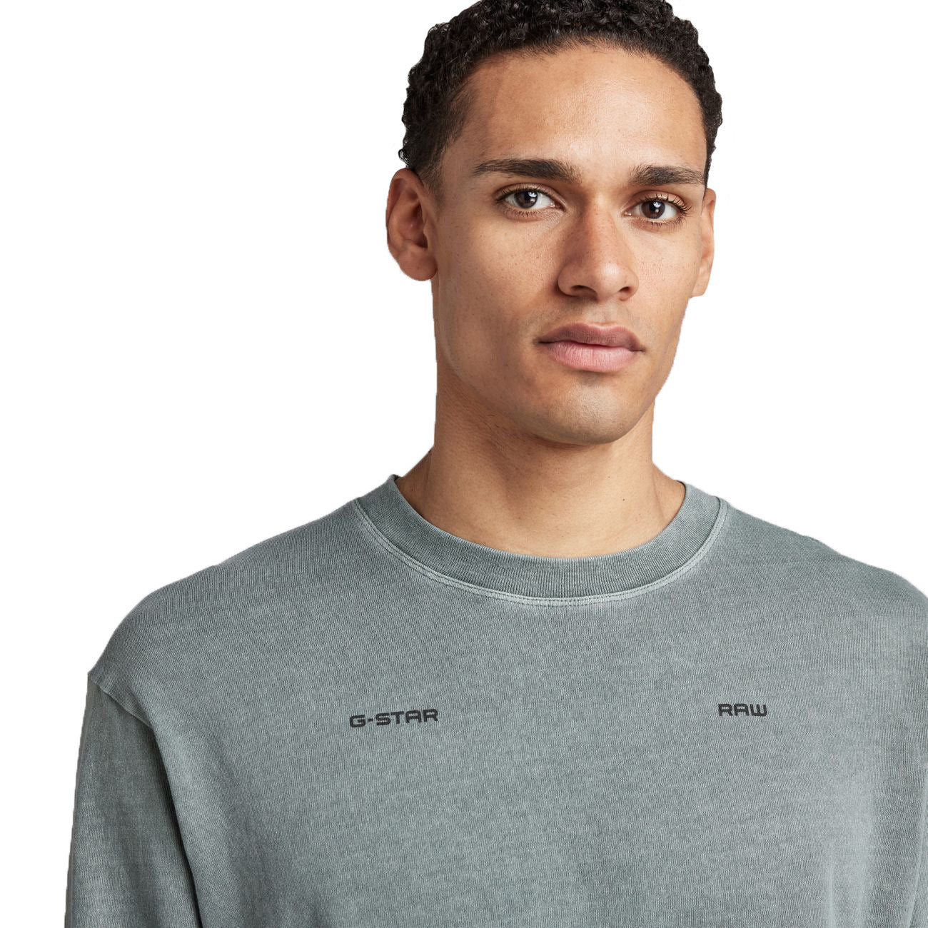 G-STAR RAW DENIM BACK TYPOGRAPHY BOXY R T L/S Herren Longsleeve - G-Star Raw Denim - SAGATOO - 8720346868158