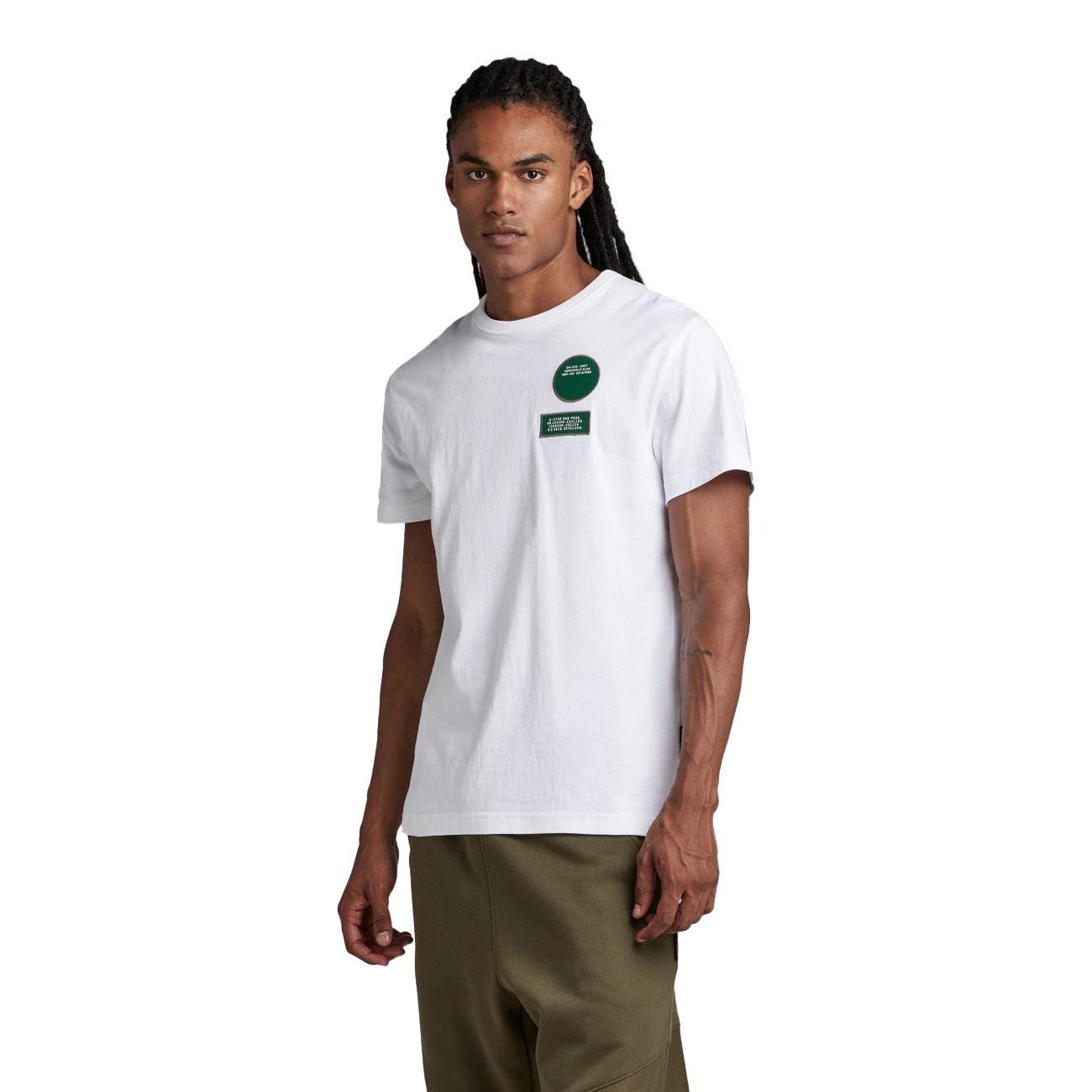 G-STAR RAW DENIM BADGES R T-SHIRT Herren T-Shirt - G-Star Raw Denim - SAGATOO - 8720347326824