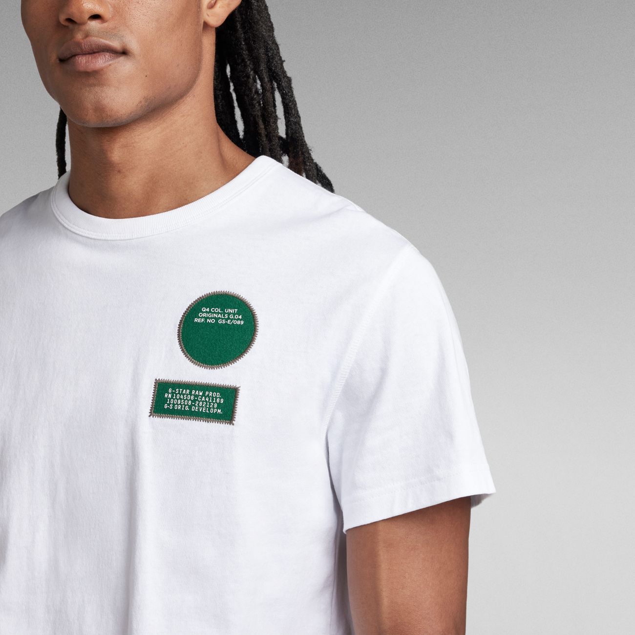 G-STAR RAW DENIM BADGES R T-SHIRT Herren T-Shirt - G-Star Raw Denim - SAGATOO - 8720347326848