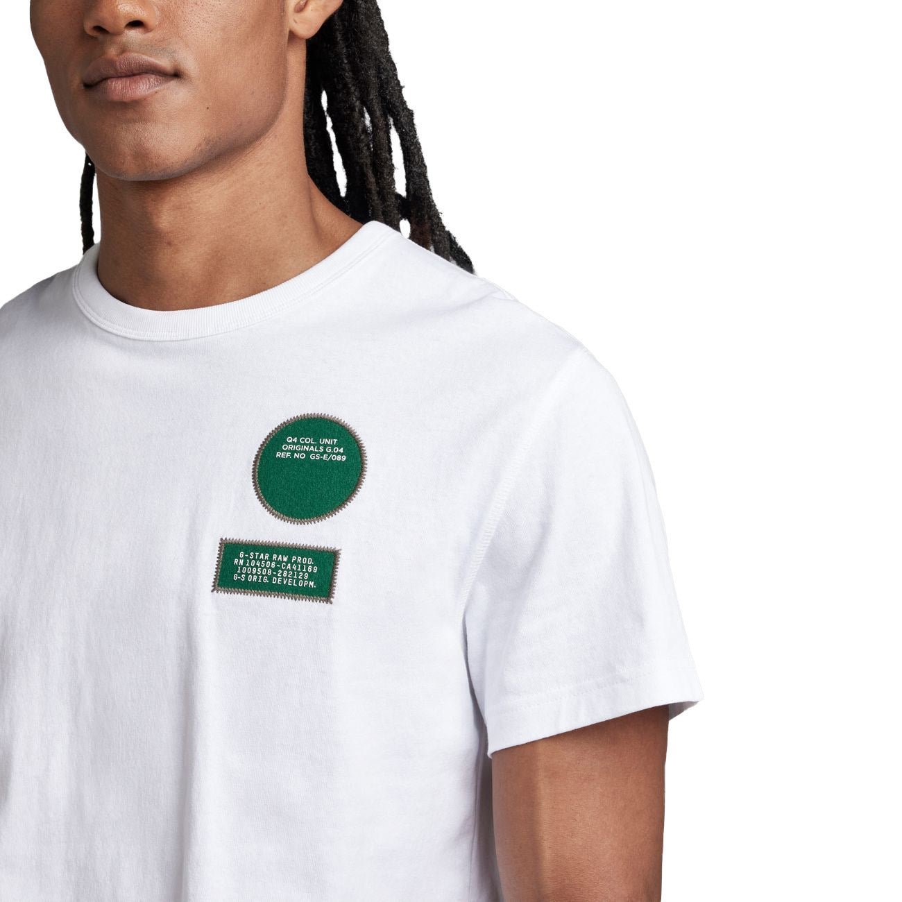 G-STAR RAW DENIM BADGES R T-SHIRT Herren T-Shirt - G-Star Raw Denim - SAGATOO - 8720347326848