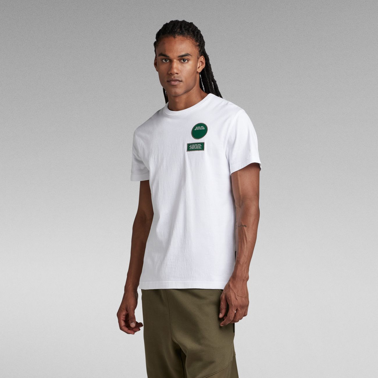 G-STAR RAW DENIM BADGES R T-SHIRT Herren T-Shirt - G-Star Raw Denim - SAGATOO - 8720347326848