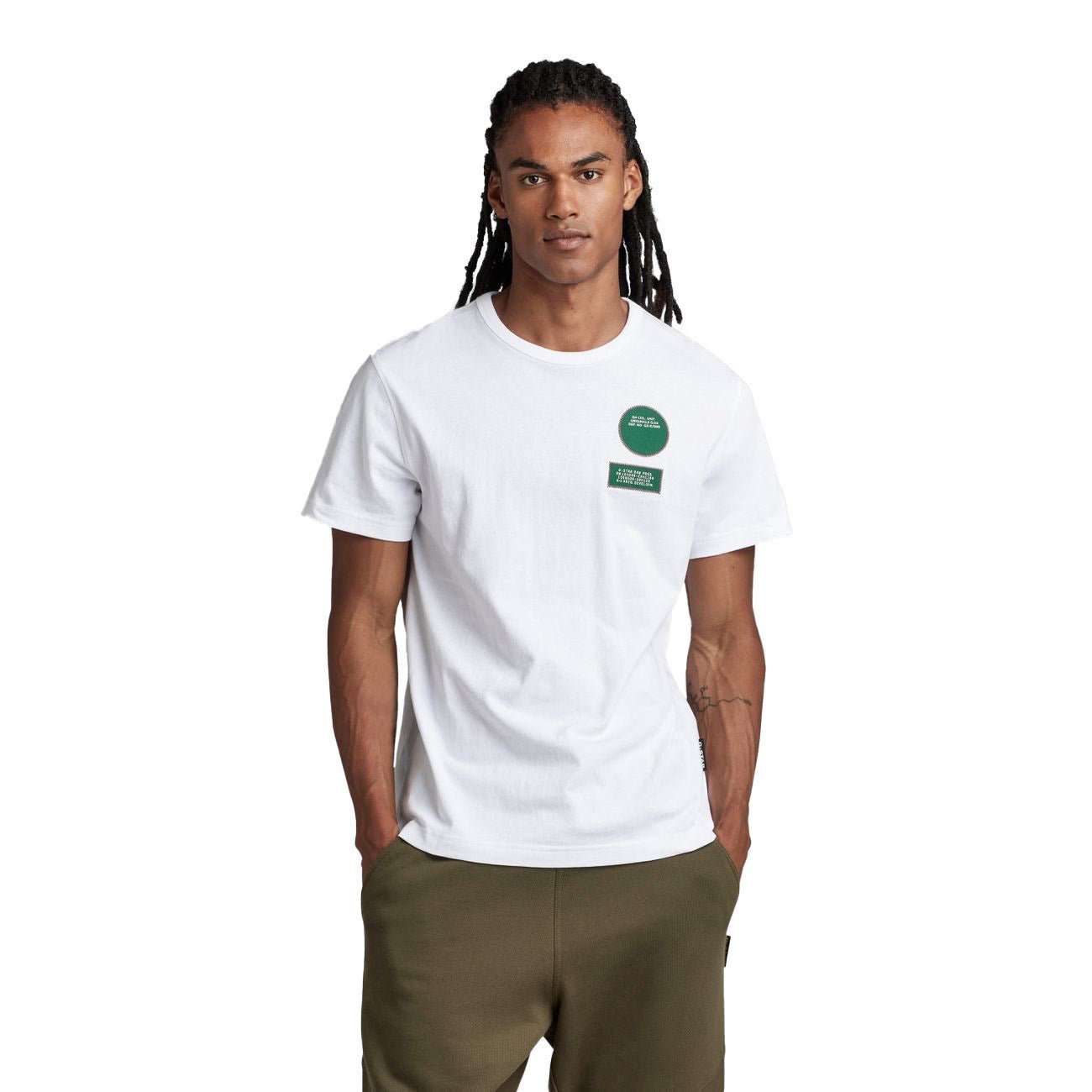 G-STAR RAW DENIM BADGES R T-SHIRT Herren T-Shirt - G-Star Raw Denim - SAGATOO - 8720347326848