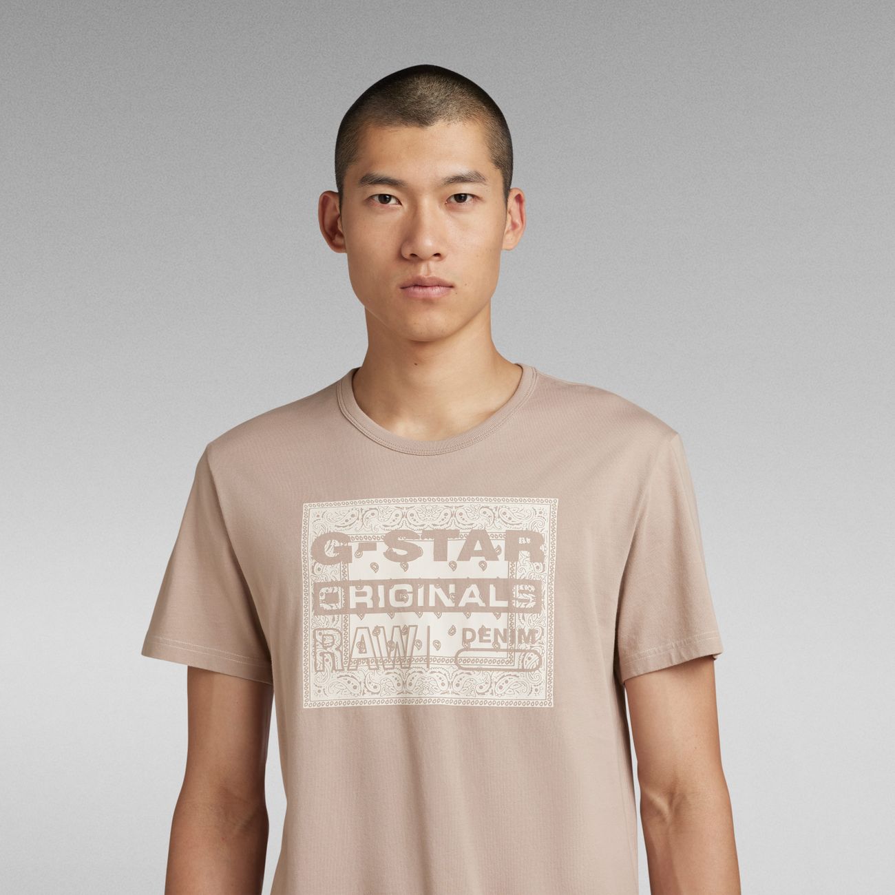 G-STAR RAW DENIM BANDANA R T Herren T-Shirt - G-Star Raw Denim - SAGATOO - 8720347472644