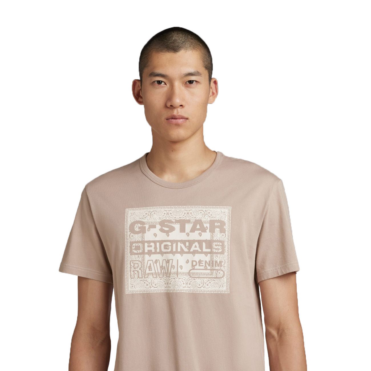 G-STAR RAW DENIM BANDANA R T Herren T-Shirt - G-Star Raw Denim - SAGATOO - 8720347472644