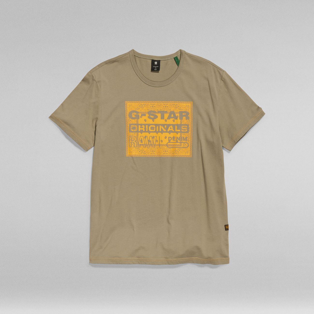 G-STAR RAW DENIM BANDANA R T Herren T-Shirt - G-Star Raw Denim - SAGATOO - 8720347472743