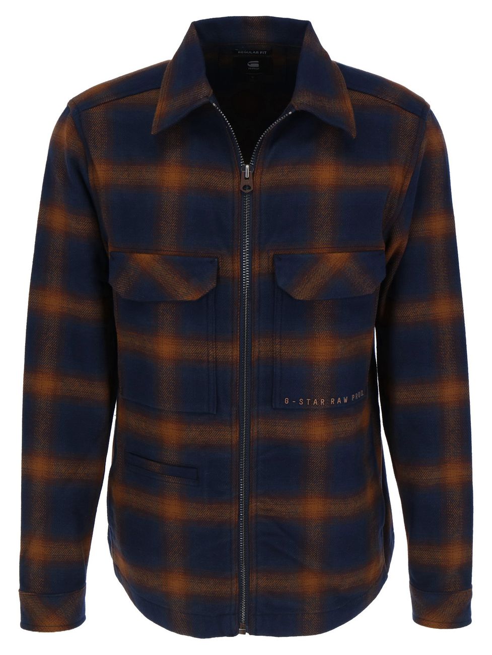 G-STAR RAW DENIM CHECK ZIP REG OVERSHIRT Unisex Karohemd - G-Star Raw Denim - SAGATOO - 8719772583490