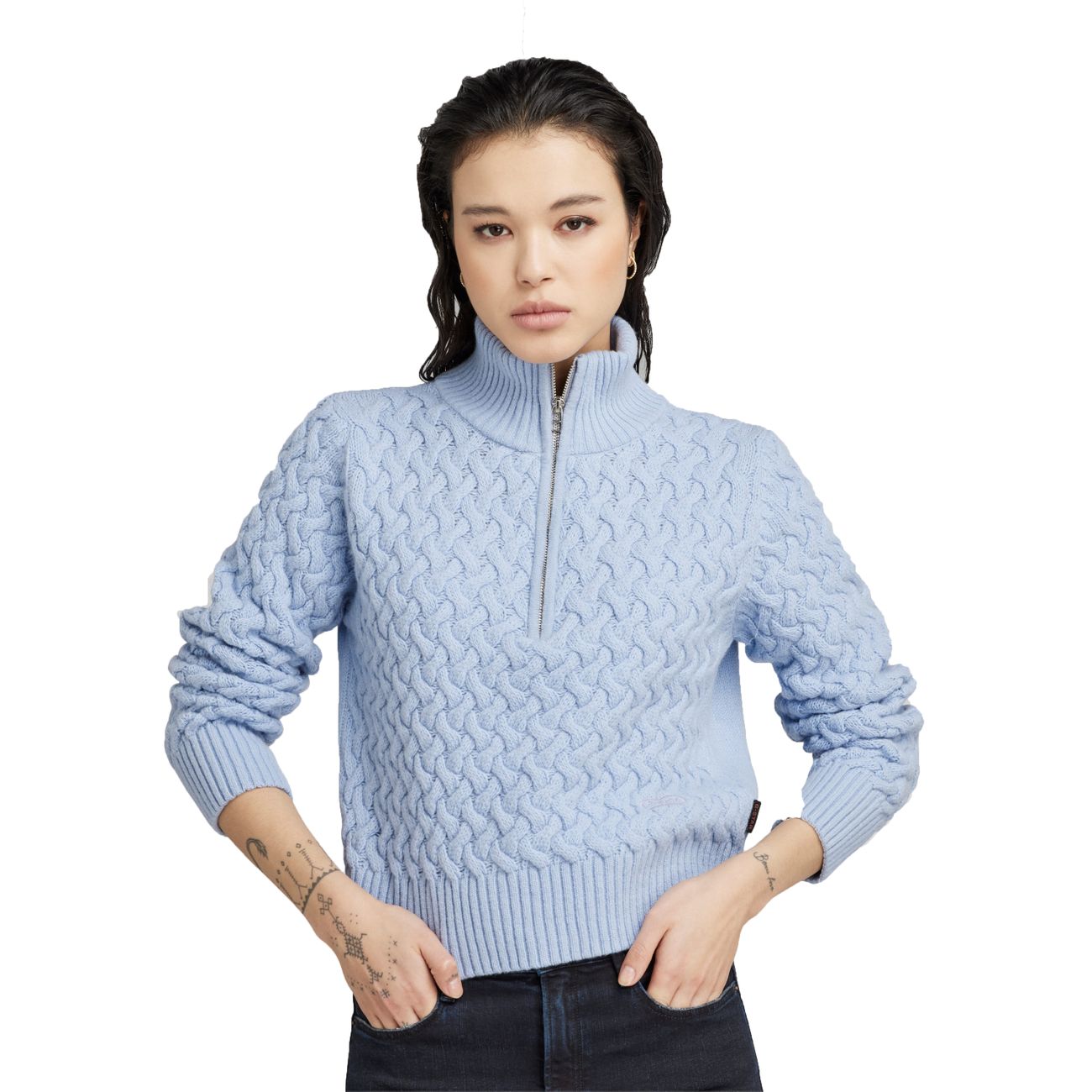 G-STAR RAW DENIM CHUNKY SKIPPER KNIT WMN Damen Pullover - G-Star Raw Denim - SAGATOO - 8720347804483