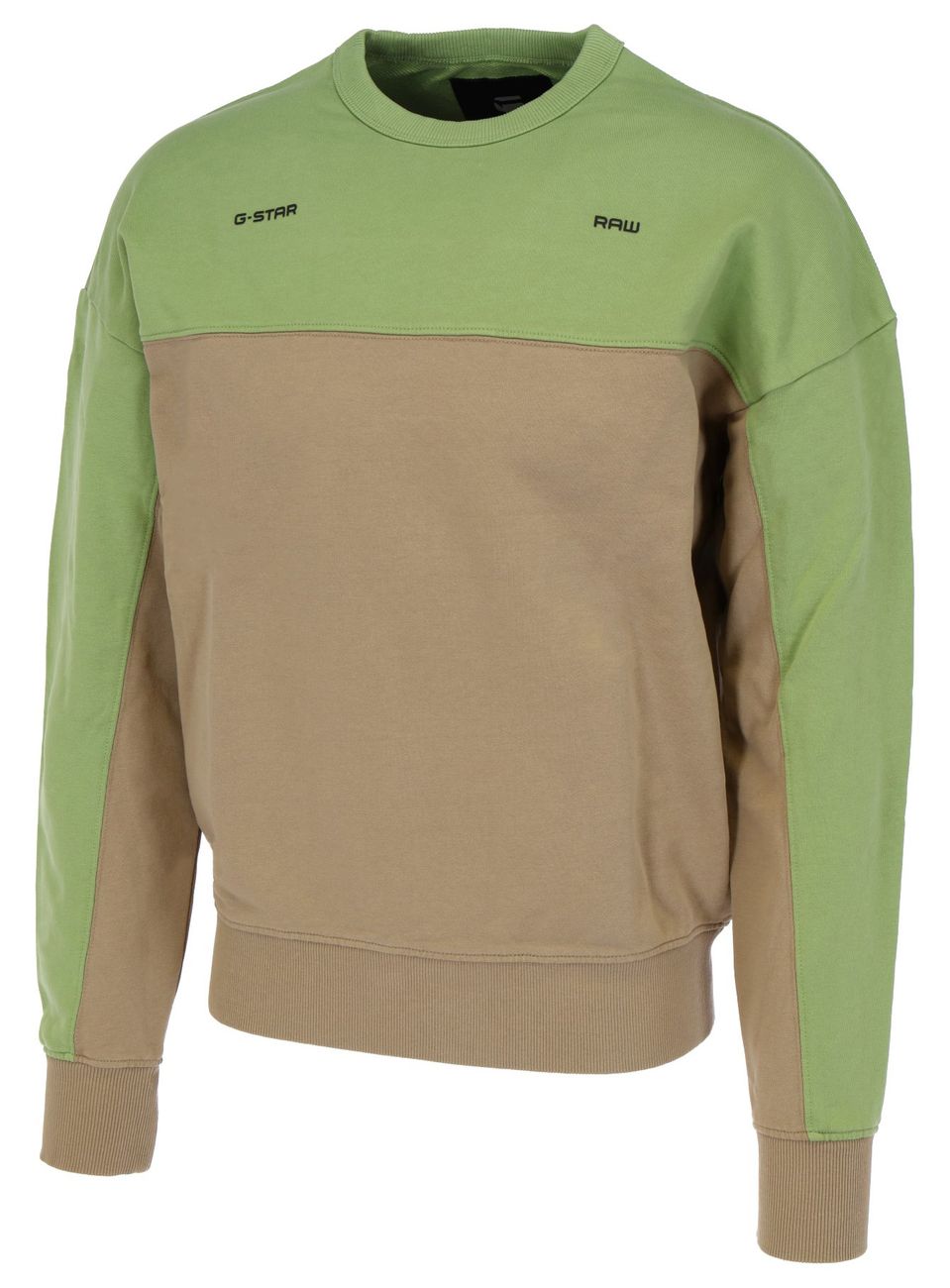 G-STAR RAW DENIM COLOR BLOCK OVERSIZED SW R Herren Sweatshirt - G-Star Raw Denim - SAGATOO - 8720346215822