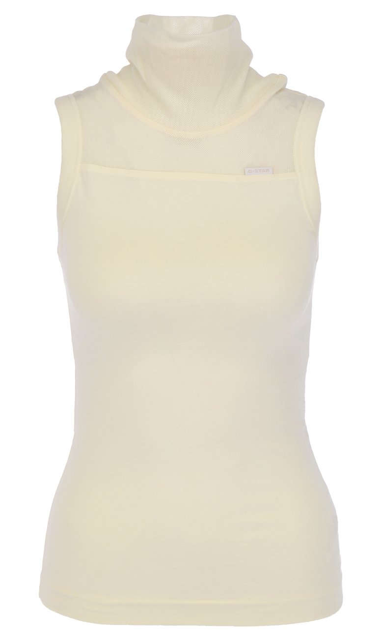 G-STAR RAW DENIM FABRIC MIX FUNNEL TANK TOP Damen Top - G-Star Raw Denim - SAGATOO - 8720346229133