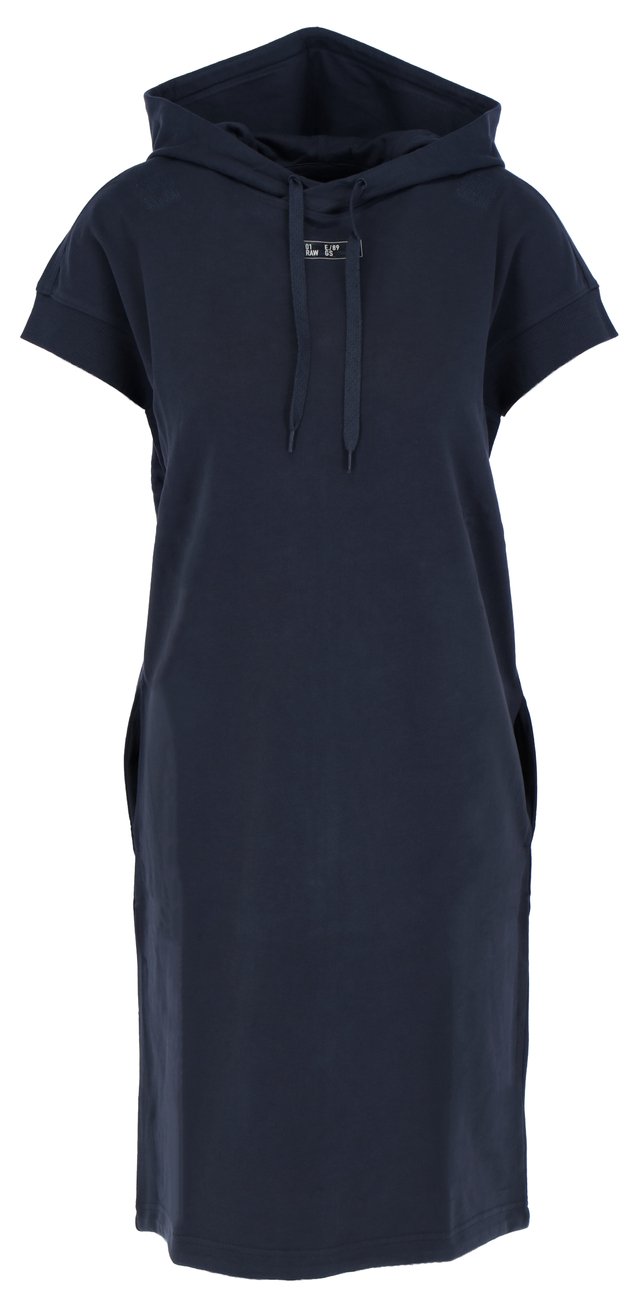 G-STAR RAW DENIM FISH TAIL HOODED SWEAT DRESS S/S Damen Sweatkleid - G-Star Raw Denim - SAGATOO - 8720346235561