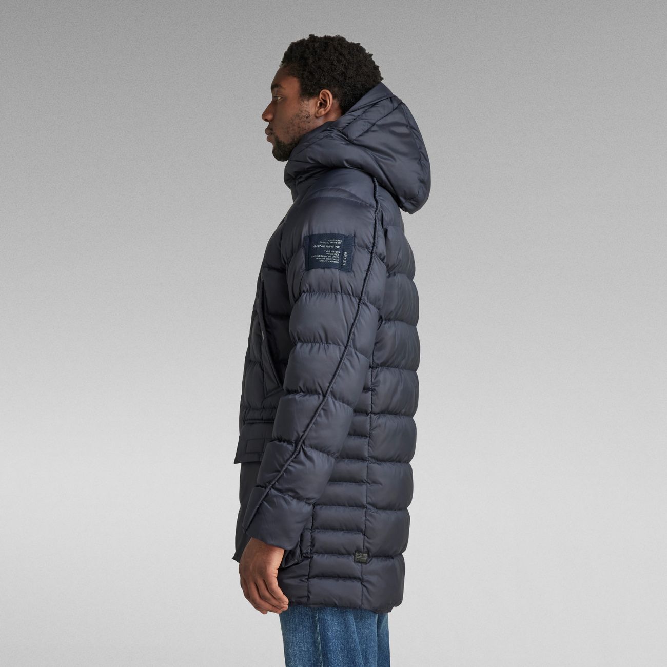 G-STAR RAW DENIM G-WHISTLER PADDED HOODED PARKA Herren Winterparka - G-Star Raw Denim - SAGATOO - 8720346655147