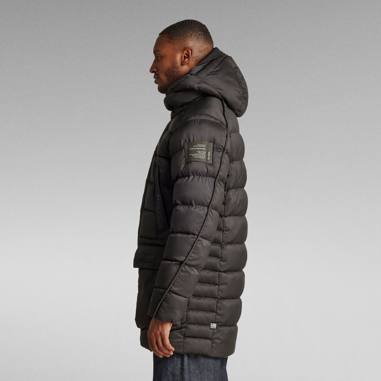 G-STAR RAW DENIM G-WHISTLER PADDED HOODED PARKA Herren Winterparka - G-Star Raw Denim - SAGATOO - 8720346655161