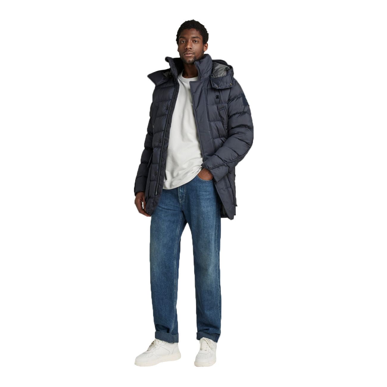 G-STAR RAW DENIM G-WHISTLER PADDED HOODED PARKA Herren Winterparka - G-Star Raw Denim - SAGATOO - 8720346655284