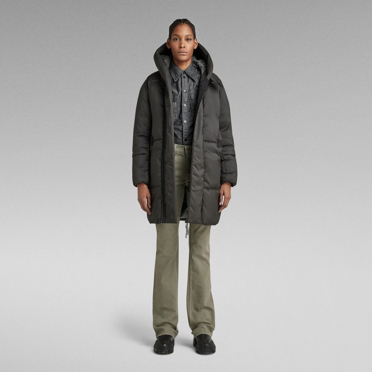 G-STAR RAW DENIM G-WHISTLER PADDED PARKA Damen Winterparka - G-Star Raw Denim - SAGATOO - 8720346725802