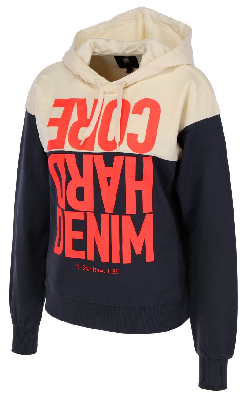G-STAR RAW DENIM HARD CORE DENIM LOOSE Damen Kapuzen Sweatshirt - G-Star Raw Denim - SAGATOO - 8720346259536