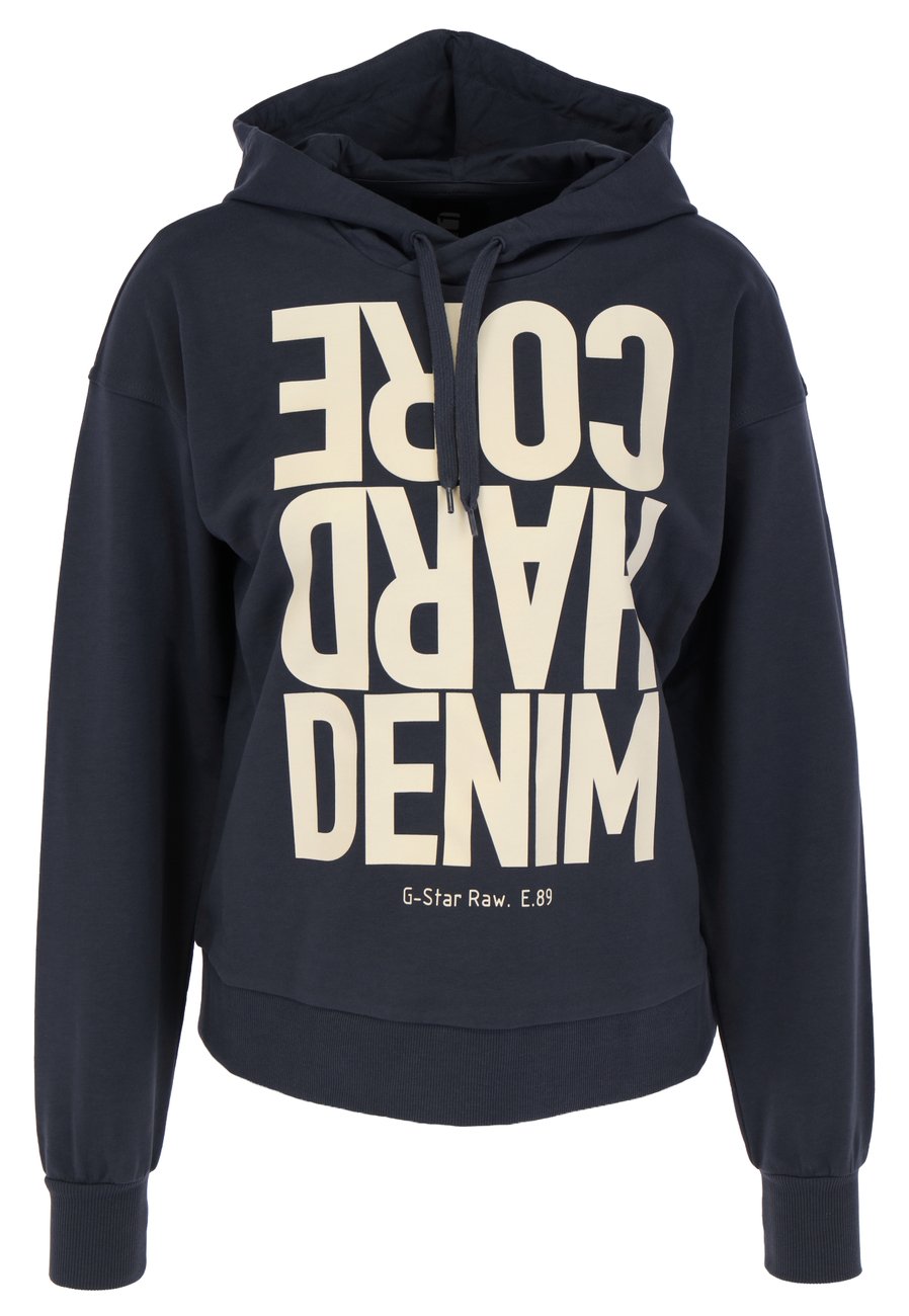 G-STAR RAW DENIM HARD CORE DENIM LOOSE HOODED Damen Kapuzenpullover - G-Star Raw Denim - SAGATOO - 8720346232430