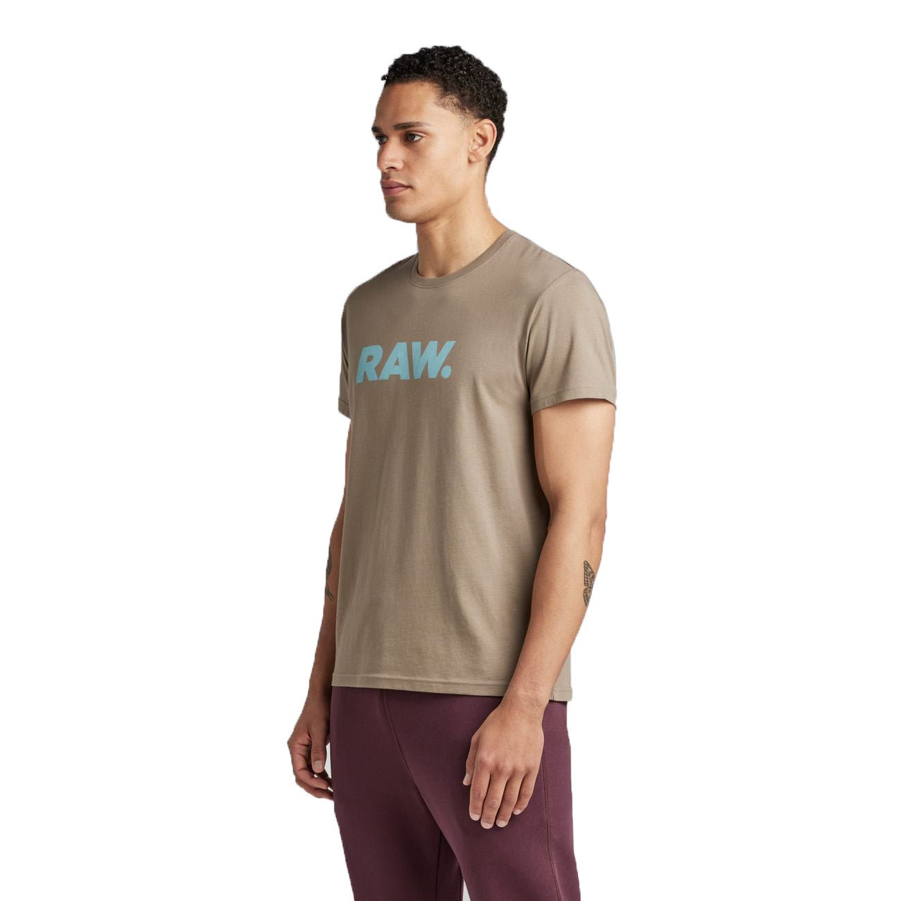 G-STAR RAW DENIM HOLORN R T Herren T-Shirt - G-Star Raw Denim - SAGATOO - 8720346856698