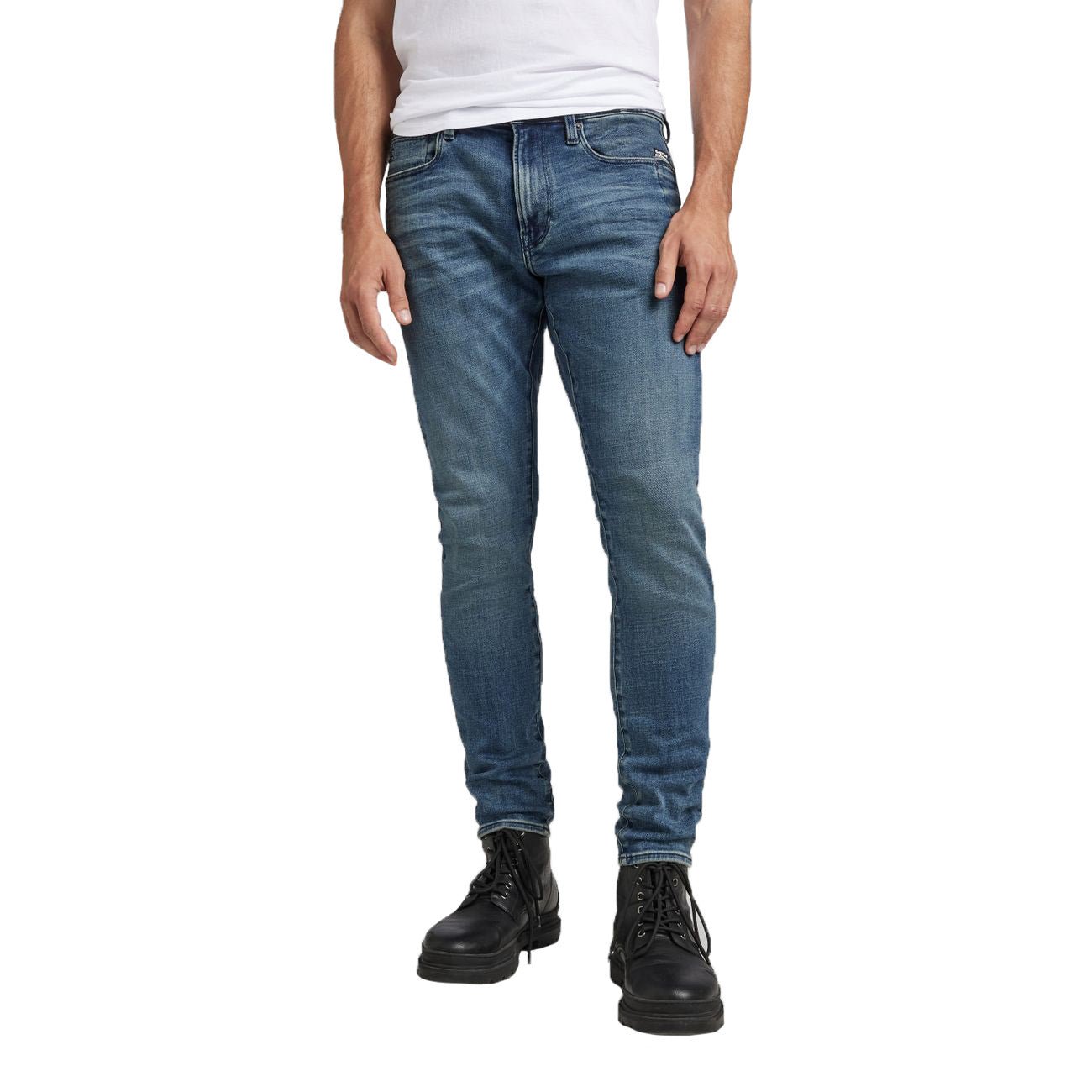 G-STAR RAW DENIM LANCET SKINNY Faded Cascade Herren Jeans - G-Star Raw Denim - SAGATOO - 8719772819995