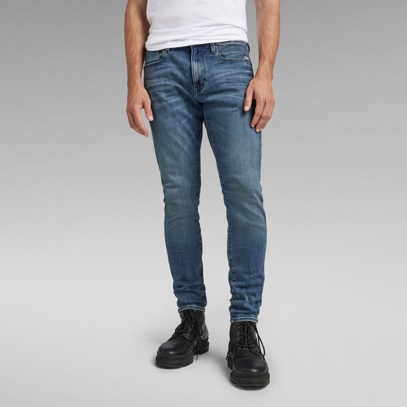 G-STAR RAW DENIM LANCET SKINNY Faded Cascade Herren Jeans - G-Star Raw Denim - SAGATOO - 8719772819995