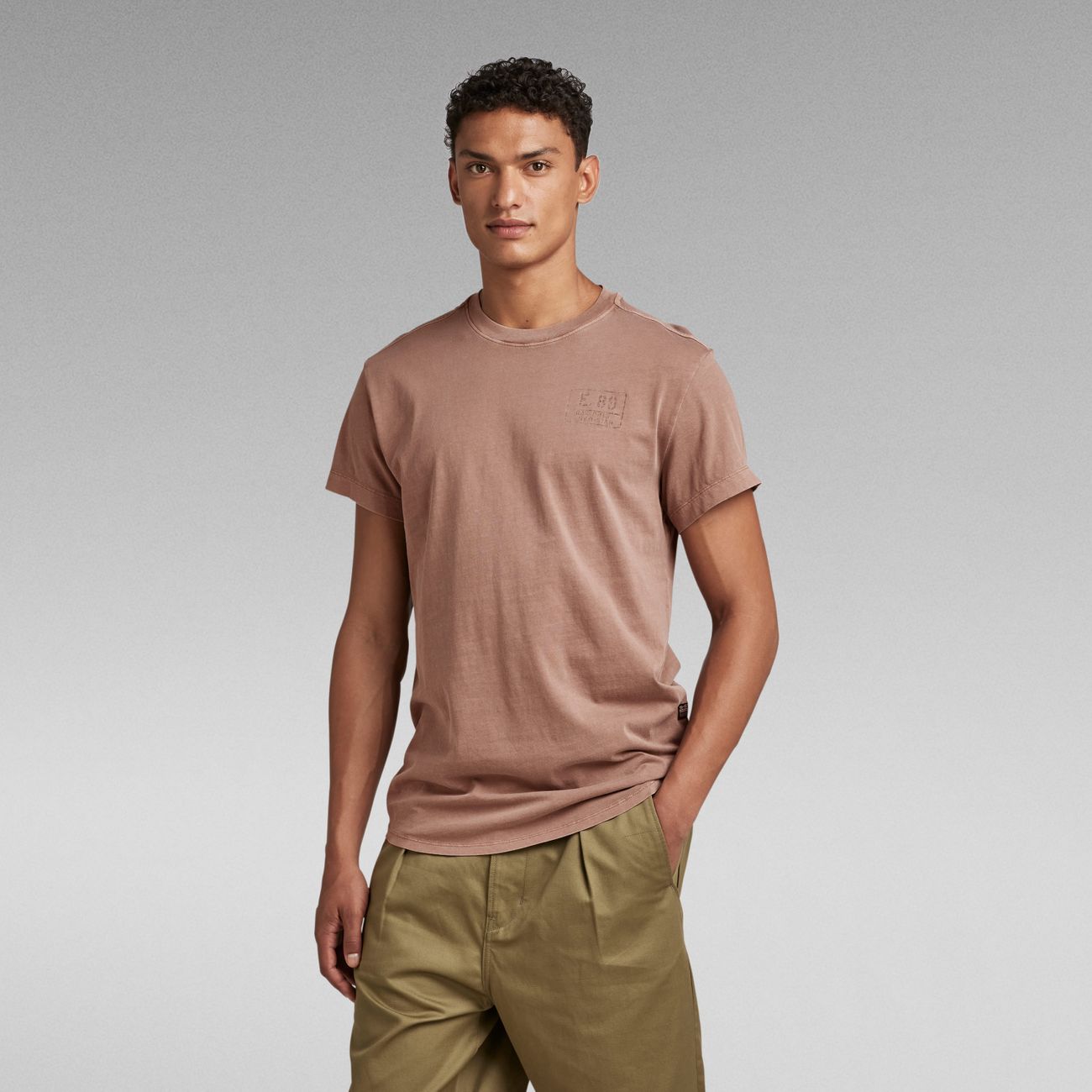 G-STAR RAW DENIM LASH BADGES R T Herren T-Shirt - G-Star Raw Denim - SAGATOO - 8720347473856