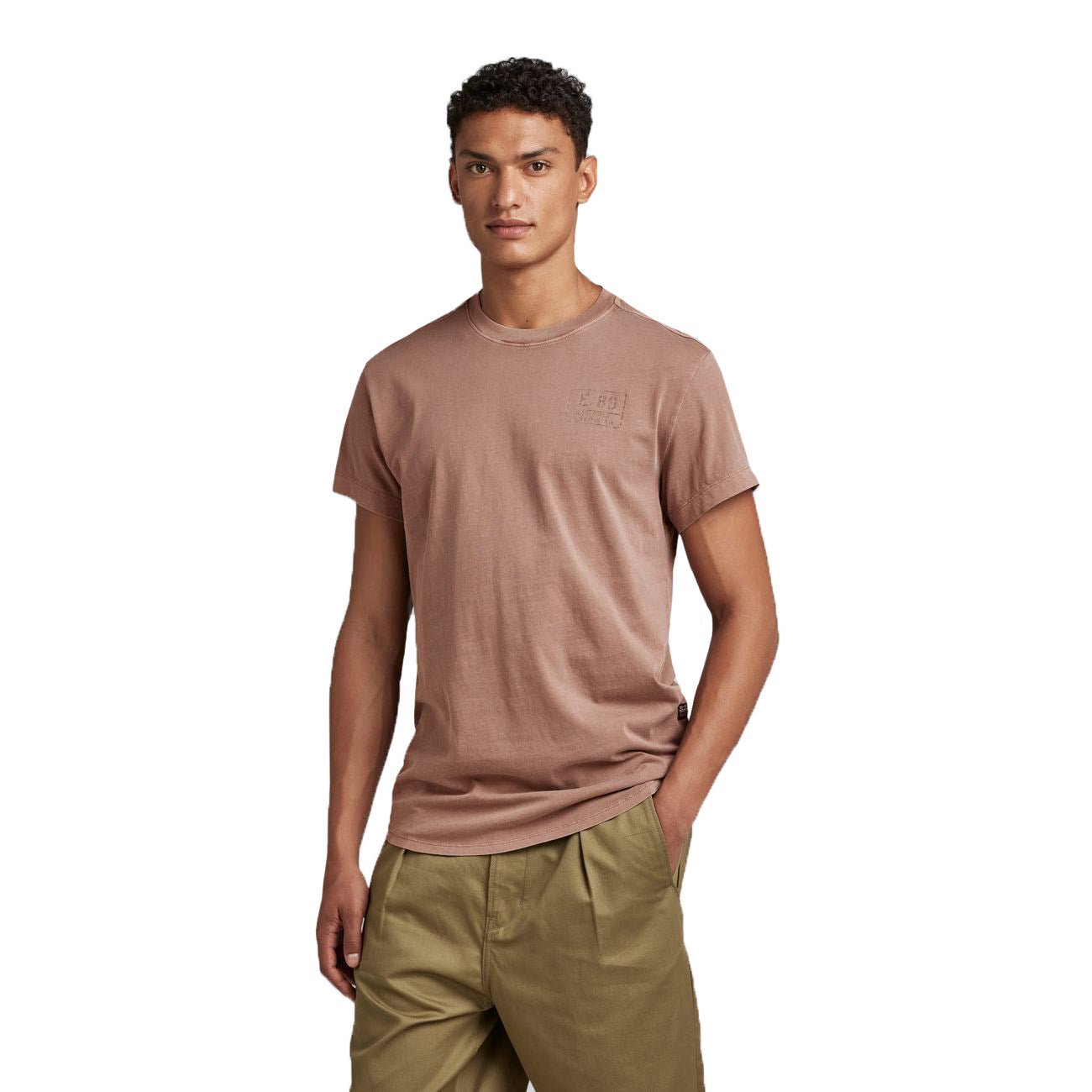 G-STAR RAW DENIM LASH BADGES R T Herren T-Shirt - G-Star Raw Denim - SAGATOO - 8720347473856