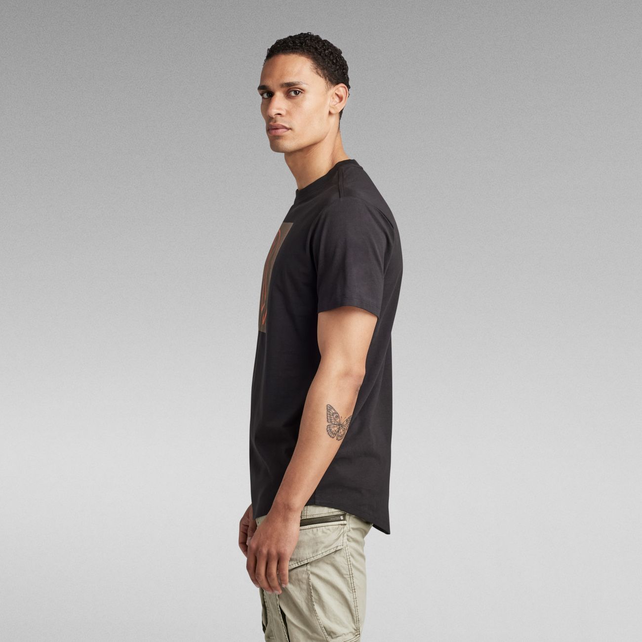 G-STAR RAW DENIM LASH RAW GRAPHIC R T Herren T-Shirt - G-Star Raw Denim - SAGATOO - 8720346866598